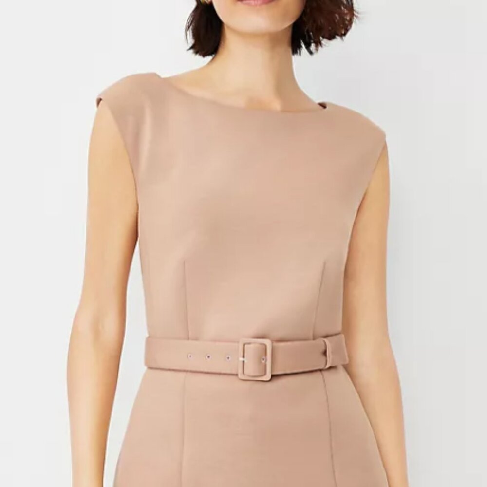 NWT Elegant Ann Taylor Tan Sleeveless knit top